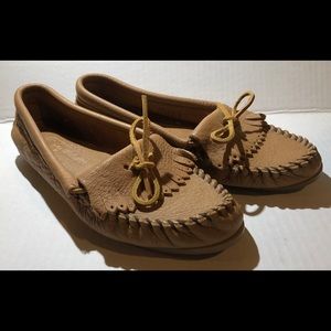 Minnetonka Moccasins Brown Sz 7